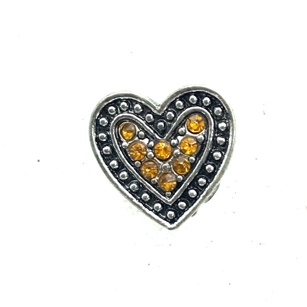 Snap Button 12mm Mini Heart Gingersnaps Asm 14$